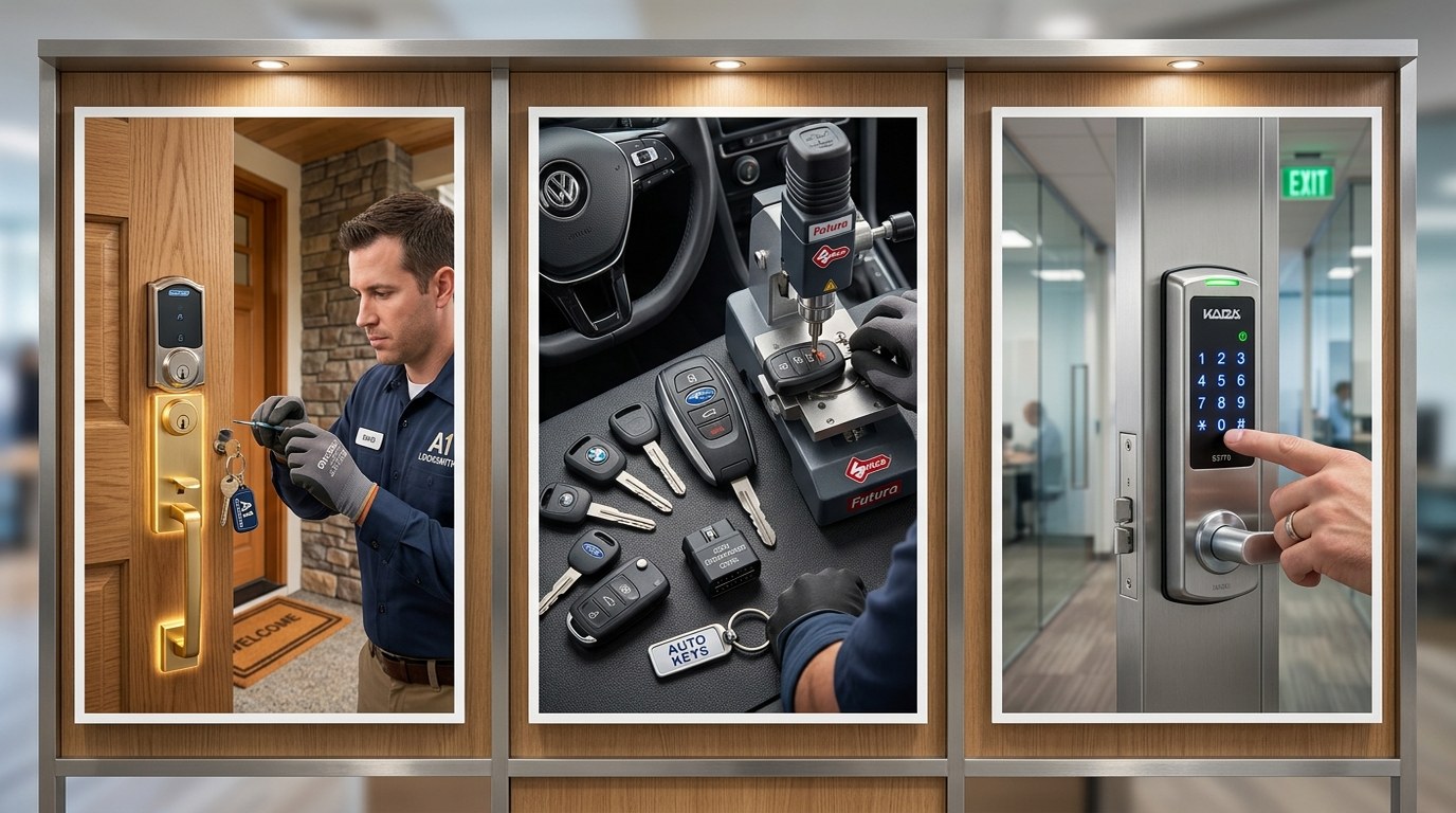 Locksmith services overview for Belmont CA residential and commercial properties